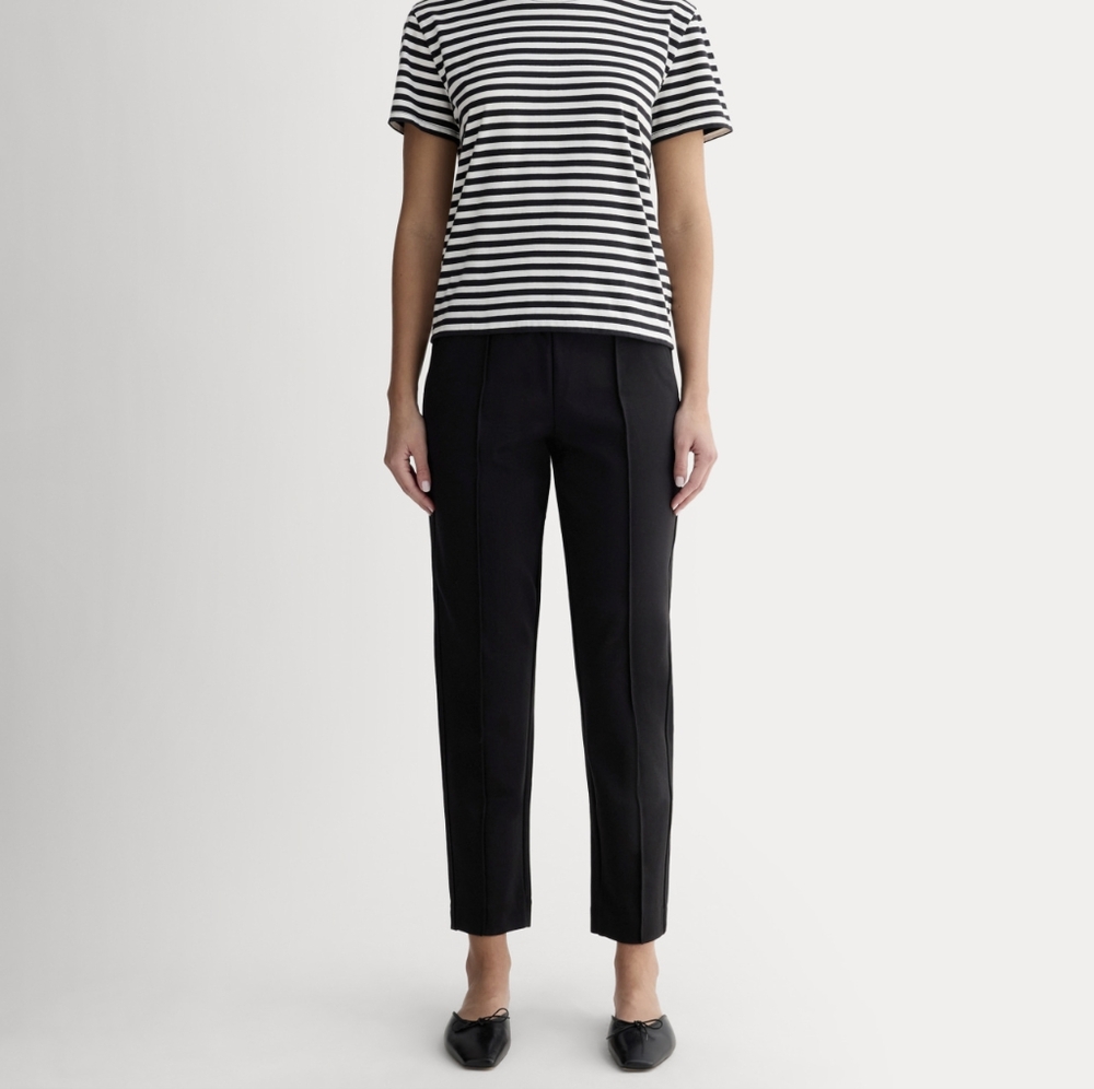 Everlane The Dream Pants Pull On Drawl String Pants Black Size‎ M